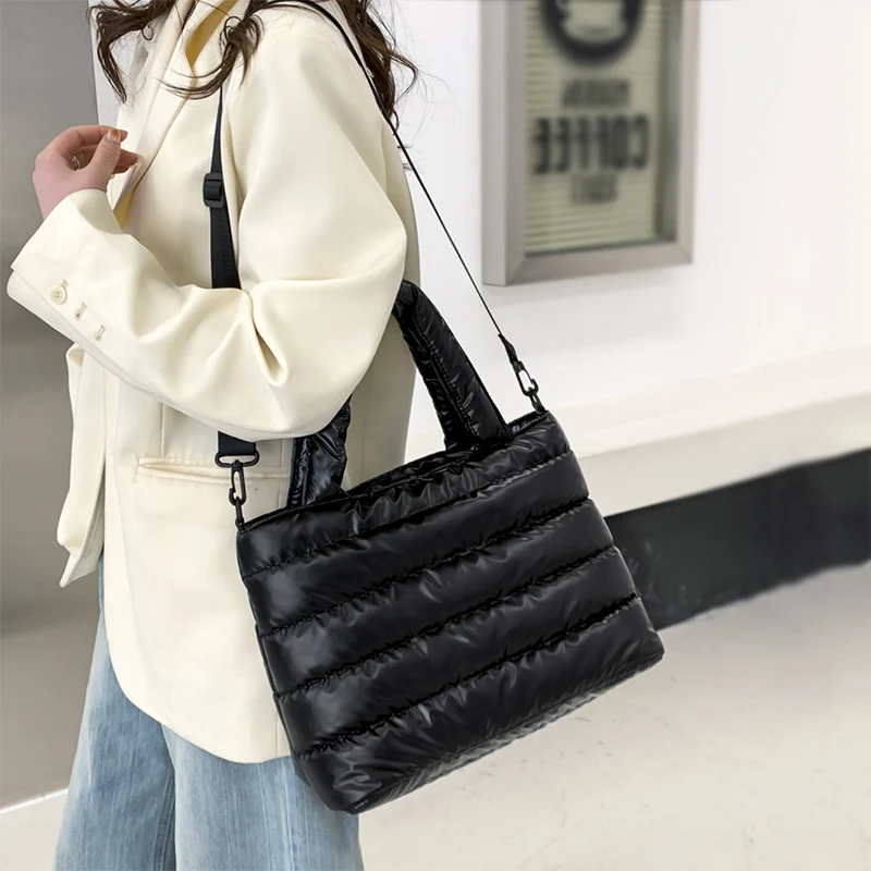 Satin Puffer Bag