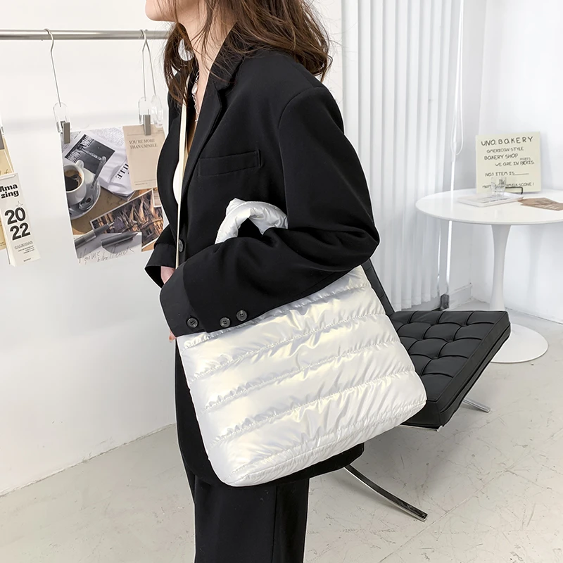 Satin Puffer Bag